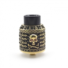 Authentic Riscle Pirate King V2 24mm RDA Rebuildable Dripping Atomizer w/ BF Pin - Brass