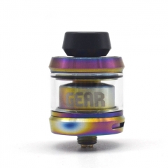 Gear Style 24mm RTA Rebuildable Tank Atomizer 3.5ml - Rainbow