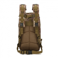 Outdoor Tactical Backpack 600D Nylon Waterproof Camouflage Trekking Rucksack - Black