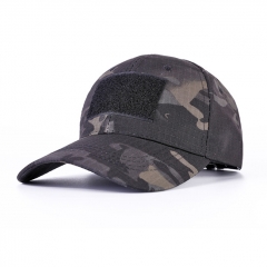 Baseball Hat Cabbie Cap - Black Camo