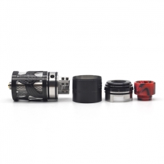 Authentic Brunhilde 25mm RTA Rebuildable Tank Atomizer 8ml - Black