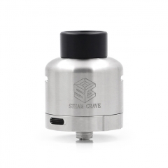 Authentic Steam Crave Glaz RDSA V1.1 30mm Rebuildable Dripping Atomizer w/ BF Pin - Silver