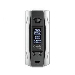 Authentic ATVS Castle 225W VV/VW Temperature Control Dual 18650 Box Mod - White