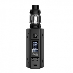 Authentic ATVS Castle 225W VV/VW Temperature Control Dual 18650 Box Mod w/SR-11 Mini Tank Kit - Black