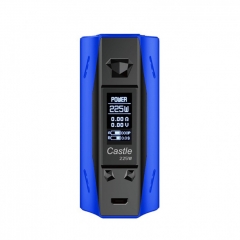 Authentic ATVS Castle 225W VV/VW Temperature Control Dual 18650 Box Mod - Blue