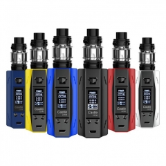 Authentic ATVS Castle 225W VV/VW Temperature Control Dual 18650 Box Mod w/SR-11 Mini Tank Kit - Blue