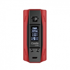 Authentic ATVS Castle 225W VV/VW Temperature Control Dual 18650 Box Mod - Red