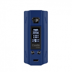 Authentic ATVS Castle 225W VV/VW Temperature Control Dual 18650 Box Mod - Prussian Blue