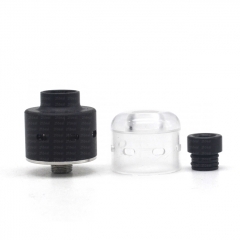 ULTON Black Belt Style 22mm RDA Rebuildable Dripping Atomizer w/BF Pin - Black