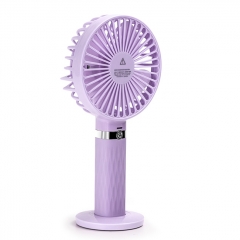 Outdoor Mini HandHeld USB Charging Fan SAPI S8 Portable Fan - Purple