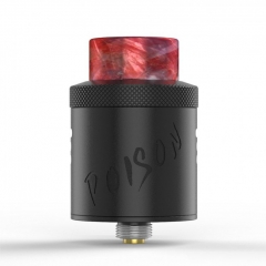 Damselfly Poison 24mm RDA Rebuildable Dripping Atomizer - Black