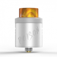 Damselfly Poison 24mm RDA Rebuildable Dripping Atomizer - Silver