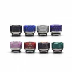 Replacement 810 Stainless Steel+ Resin Drip Tip (8pcs) - Random Color