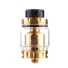 Authentic Hellvape Rebirth 25mm RTA Rebuildable Tank Atomizer 2ml/5ml - Gold