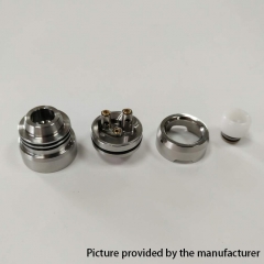 YFTK Auco Style 316SS RDA Rebuildable Dripping Atomizer w/ BF Pin 22mm - Black