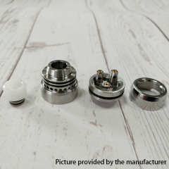 YFTK Auco Style 316SS RDA Rebuildable Dripping Atomizer w/ BF Pin 22mm - Black