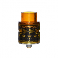 Kampilan Style 24mm RDA Rebuildable Dripping Atomizer - Yellow