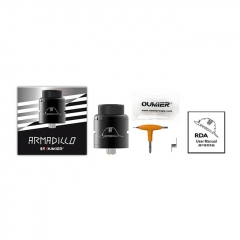 Authentic Oumier Armadillo 24mm RDA Rebuildable Dripping Atomizer - Black