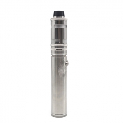 Scarab Pro Max + ULTON Typhoon GT4 Style 316SS 18650/21700 Mechanical Tube Mod Kit - Silver