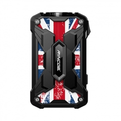 Authentic Rincoe Mechman 228W TC VW Variable Wattage Box Mod Dual 18650 - Steel Wing Union Flag Black