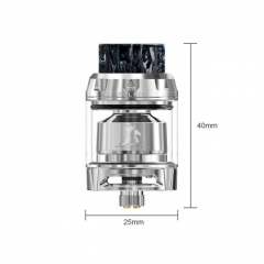 Authentic Ehpro Kelpie 25mm RTA Rebuildable Tank Atomizer 2ml /3.5ml - Silver