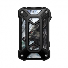 Authentic Rincoe Mechman 228W TC VW Variable Wattage Box Mod Dual 18650 - Steel Case Wolf Black