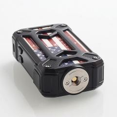 Authentic Rincoe Mechman 228W TC VW Variable Wattage Box Mod Dual 18650 - Steel Bone American Flag Black