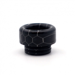 Clrane 810 Replacement Snake Skin Style Resin Drip Tip Short - Black