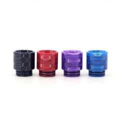 Clrane 810 Replacement Snake Skin Style Resin Drip Tip Long 4pcs - Multicolor