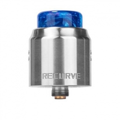 Authentic Wotofo Recurve Dual 24mm RDA Rebuildable Dripping Atomizer w/ BF Pin - Silver