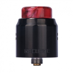 Authentic Wotofo Recurve Dual 24mm RDA Rebuildable Dripping Atomizer w/ BF Pin - Black