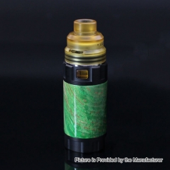 Authentic Ultroner Mini Stick 18350 Stabilized Wood Mechanical Mod + Ultroner RDA Kit - Black + Green