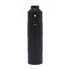 Vazzling Pur Slam Piece 30mm 18650/20700/21700/20650 Hybrid Mechanical Mod (Engraving Version) w/Shot RDA - Black