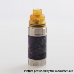 Authentic Ultroner Mini Stick 18350 Stabilized Wood Mechanical Mod + Ultroner RDA Kit - Silver + Purple