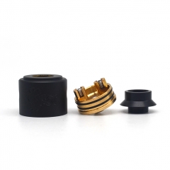 Vazzling Pur Slam Piece 30mm 18650/20700/21700/20650 Hybrid Mechanical Mod (Engraving Version) w/Shot RDA - Black