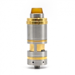 Vazzling VG V6S RTA Style 23mm RTA Rebuildable Tank Atomizer 5.5ml w/Logo - Silver Gold