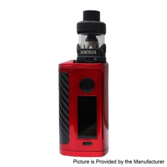 Authentic Asmodus Minikin 3S 200W TC VW Variable Wattage Box Mod + Viento Tank 3.5ml/3ohm Kit - Red