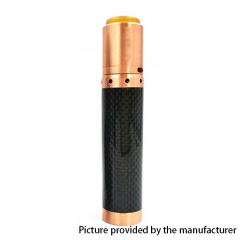 Kennedy Vindicator 18650/20700/21700 Style Carbon Fiber Hybrid Mechanical Mod + Kennedy 25 RDA Kit - Black Copper