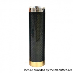 Kennedy Vindicator 18650/20700/21700 Style Carbon Fiber Hybrid Mechanical Mod - Black Silver