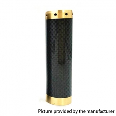 Kennedy Vindicator 18650/20700/21700 Style Carbon Fiber Hybrid Mechanical Mod - Black Brass