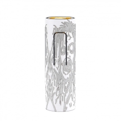 ULTON Bestia Animal Style 18650 Hybrid Mech Mod 24mm (Aluminum) #1 Limited Edition- White