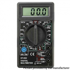 DANIU DT832 Digital LCD Multimeter Ohm Voltage Ampere Meter Buzzer Function with Test Probe