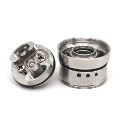 YFTK VWM Integra 316SS Style 22mm RTA Rebuildable Tank Atomizer 4ml - Silver