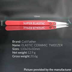 Coil Father 10526 Elastic Ceramic Tweezers - Black