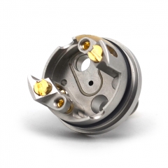 YFTK HAKU Riviera Style 22mm 316SS RDTA Rebuildable Dripping Tank Atomizer - Silver