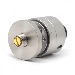 YFTK HAKU Riviera Style 22mm 316SS RDTA Rebuildable Dripping Tank Atomizer - Silver
