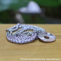 Dee Style Decorative 22mm Ring Chain Lanyard - Silver