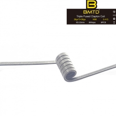 BMTD Triple Fused Clapton Coil NI80 28GA*3+38GA 2.5mm (6pcs) - 0.41ohm