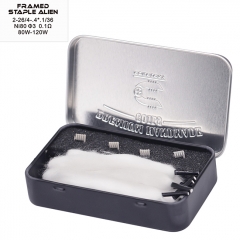 Coilology Handcrafted Sanvik Framed Staple Alien NI80 Coil 2*26/36GA 3mm + Shoelace Cotton - 0.1ohm