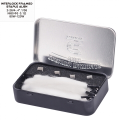 Coilology Handcrafted Sanvik Interlock Framed Staple Alien NI80 Coil 2*26/36GA 3mm + Shoelace Cotton - 0.1ohm